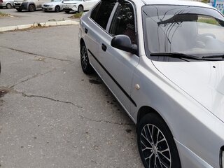 2008 Hyundai Accent ТагАЗ II, серебристый, 530000 рублей, вид 2