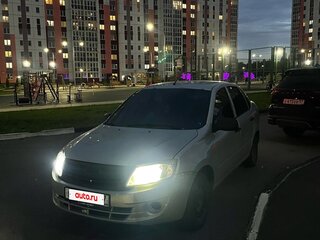 2014 Lada (ВАЗ) Granta I, серебристый, 275000 рублей, вид 4