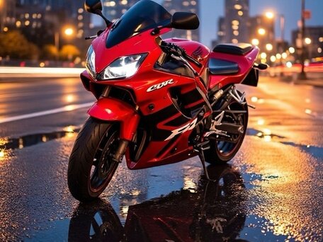 2001 Honda CBR 600F, красный, 550000 рублей, вид 1