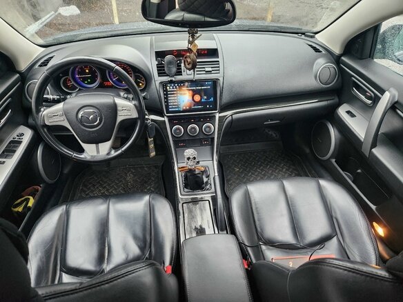 2008 Mazda 6 II (GH), серый, 750000 рублей - вид 8