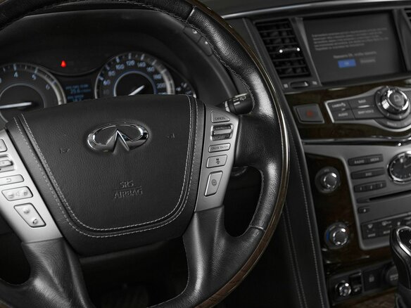 2019 Infiniti QX80 I Рестайлинг 2, чёрный - вид 12
