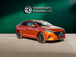 2021 Hyundai Solaris II Рестайлинг, оранжевый, 1380000 рублей, вид 5