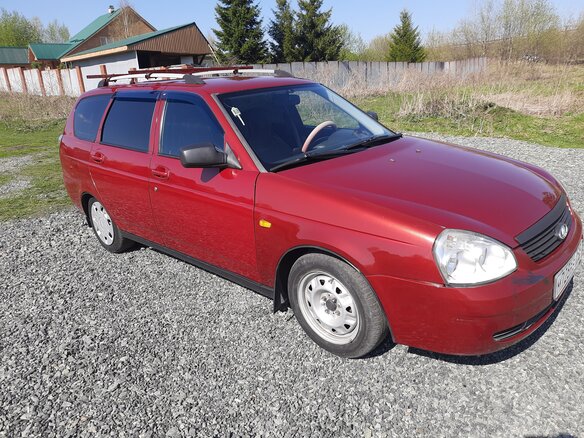 2010 Lada (ВАЗ) Priora I, красный, 320000 рублей - вид 1