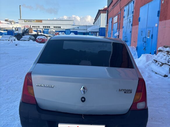 2009 Renault Logan I, серый, 220000 рублей - вид 3