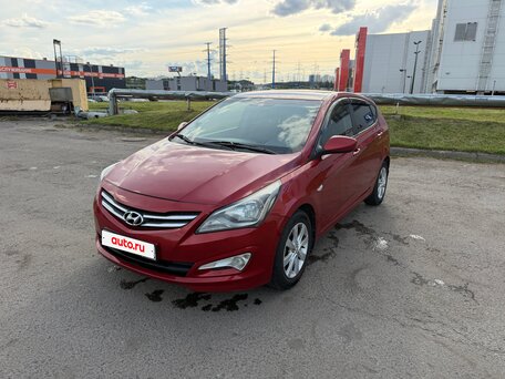 2014 Hyundai Solaris I Рестайлинг, красный, 770000 рублей, вид 1