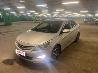 2016 Hyundai Solaris I Рестайлинг, серебристый, 720000 рублей, вид 1