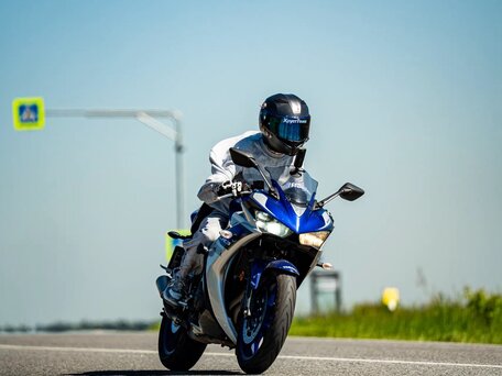 2015 Yamaha YZF-R3, синий, 450000 рублей, вид 1
