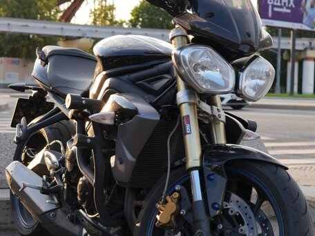 2013 Triumph Street Triple, чёрный, 540000 рублей, вид 1