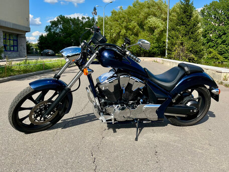 2020 Honda VT 1300CX Fury, синий, 830000 рублей, вид 1
