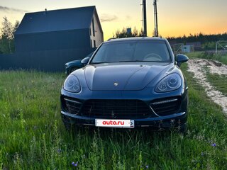 2011 Porsche Cayenne Turbo II (958), синий, 1650000 рублей, вид 2