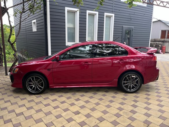 2007 Mitsubishi Lancer X, красный, 1280000 рублей - вид 1