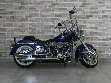 2007 Harley-Davidson Softail Deluxe, синий, 850000 рублей, вид 1