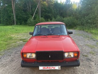 1990 Lada (ВАЗ) 2107, красный, 85000 рублей, вид 2