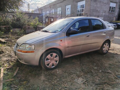 2004 Chevrolet Aveo I, серебристый, 315000 рублей, вид 2