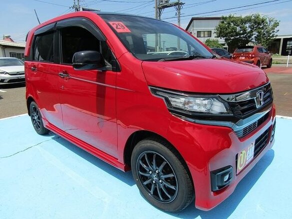 2017 Honda N-WGN I Рестайлинг, красный, 580000 рублей - вид 2