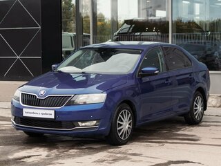 2017 Skoda Rapid I Рестайлинг, синий, 1090000 рублей, вид 1