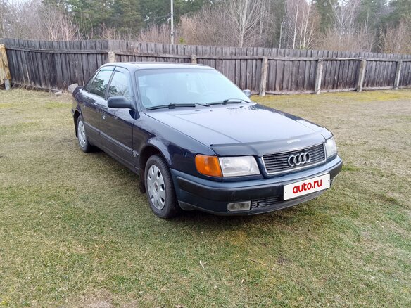 1991 Audi 100 IV (C4), синий, 320000 рублей - вид 11