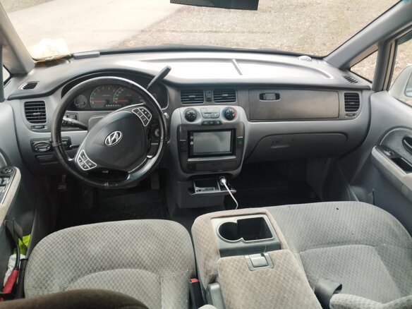 2002 Hyundai Trajet I, серый, 450000 рублей - вид 9