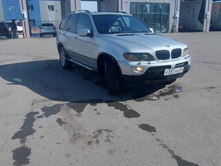 2004 BMW X5 3.0i I (E53) Рестайлинг, серебристый, 980000 рублей, вид 3