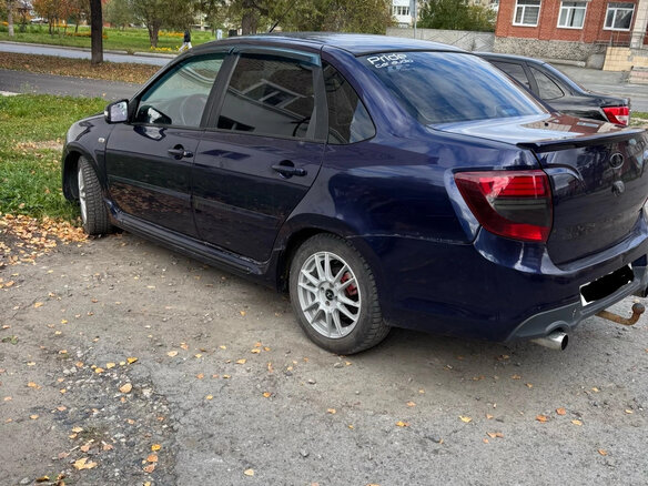2015 Lada (ВАЗ) Granta Sport I, синий, 445000 рублей - вид 6