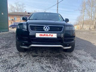 2004 Volkswagen Touareg I, чёрный, 800000 рублей, вид 5
