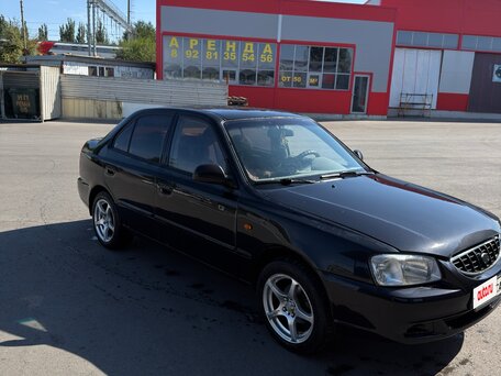 2007 Hyundai Accent ТагАЗ II, чёрный, 350000 рублей, вид 2