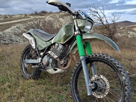 1995 Kawasaki KLX 250, зелёный, 118000 рублей, вид 4