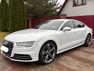 2015 Audi A7 I (4G) Рестайлинг, белый, 2570000 рублей, вид 4