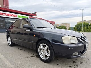2008 Hyundai Accent ТагАЗ II, чёрный, 370000 рублей, вид 2