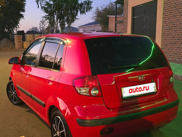 2003 Hyundai Getz I, красный, 375000 рублей - вид 6