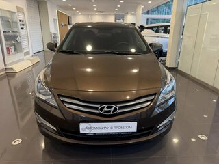 2014 Hyundai Solaris I Рестайлинг, коричневый, 859000 рублей, вид 5