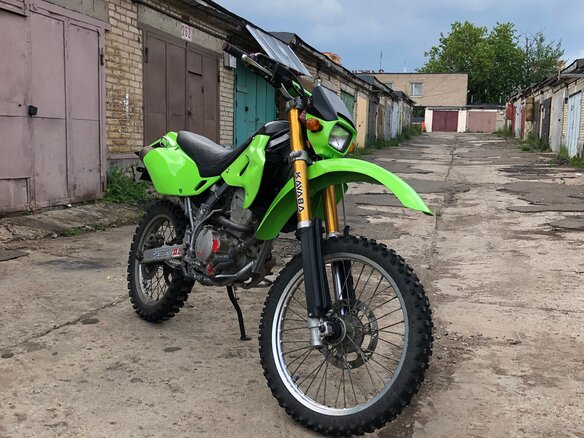 2003 Kawasaki KLX 250, зелёный, 250000 рублей - вид 8