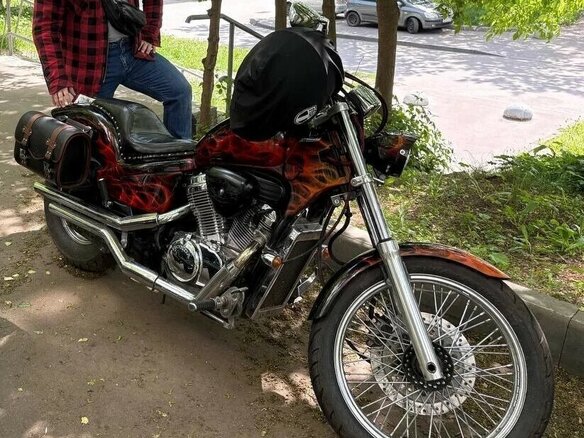 1993 Honda Steed 400, красный, 305000 рублей