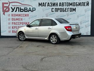 2013 Lada (ВАЗ) Granta I, серебристый, 375000 рублей, вид 4