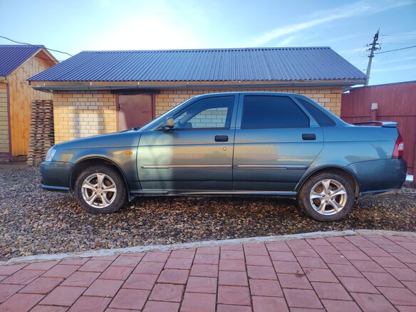 2008 Lada (ВАЗ) Priora I, зелёный, 380000 рублей - вид 6