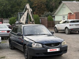 2006 Hyundai Accent ТагАЗ II, синий, 195000 рублей, вид 1