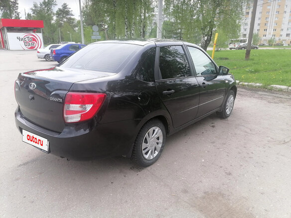 2017 Lada (ВАЗ) Granta I, чёрный - вид 6