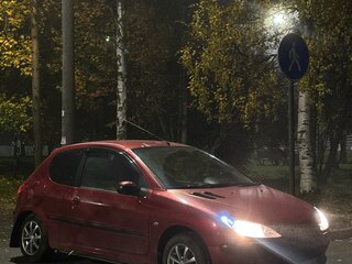 2009 Peugeot 206, красный, 169000 рублей, вид 2