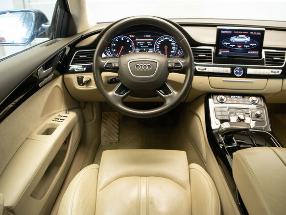2016 Audi A8 III (D4) Рестайлинг, синий - вид 8