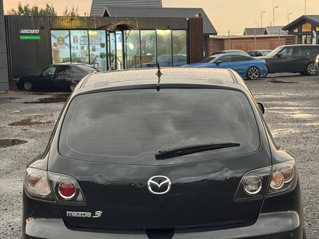 2008 Mazda 3 I (BK) Рестайлинг, чёрный, 450000 рублей, вид 2