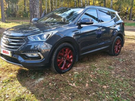2016 Hyundai Santa Fe III Рестайлинг, синий, 2250000 рублей, вид 2