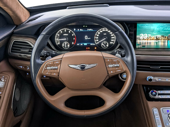 2021 Genesis G90 Limousine I Рестайлинг, чёрный, 5840000 рублей - вид 22