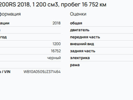 2018 BMW R 1200 RS, чёрный, 1080000 рублей, вид 5