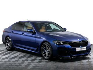 2021 BMW 5 серии 530i xDrive VII (G30/G31/G38) Рестайлинг, синий, 5006000 рублей, вид 3