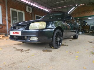 2007 Hyundai Accent ТагАЗ II, чёрный, 360000 рублей, вид 1