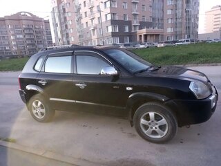 2007 Hyundai Tucson I, чёрный, 750000 рублей, вид 2