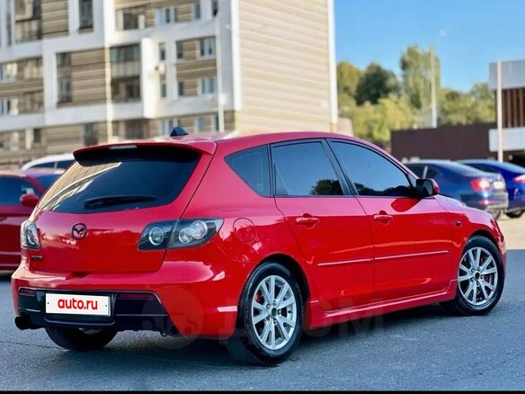 2007 Mazda 3 I (BK) Рестайлинг, красный, 600000 рублей - вид 6