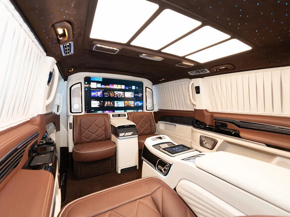 2024 Mercedes-Benz V-Класс 300 d экстра длинный III (W447) Рестайлинг 2, чёрный - вид 23