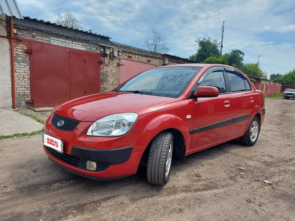 2006 Kia Rio II, красный, 495000 рублей - вид 2