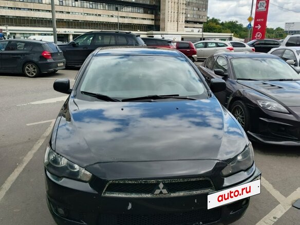 2008 Mitsubishi Lancer X, чёрный, 500000 рублей